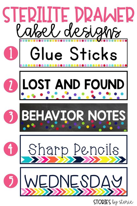 Sterilite Drawer Labels, Labels For Classroom, Classroom Organization Labels, Classroom Supplies Labels, Teacher Toolbox Labels, Drawer Labels, Organizing Labels, Classroom Labels, Labels Printables Free