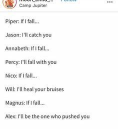 Funny Percy Jackson, Percy Jackson Crossover, Percy Jackson Ships, Greek Mythology Humor, Percy Jackson Head Canon, Percy Jackson Quotes, Percy Jackson Fan Art, Percy Jackson Memes, Percy Jackson Art