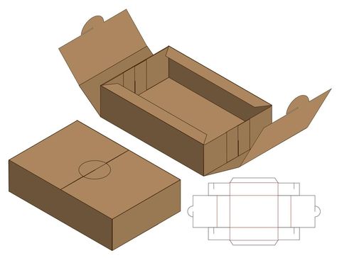 Die Cut Packaging, Packaging Dielines, Packaging Die Cut, Packaging Template Design, Paper Box Template, Packaging Template, 3d Vector, Handmade Packaging, Vector Food