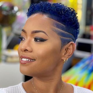 Mississippi Natural Hair Expo (@msnaturalhairexpo) • Instagram photos and videos Short Blue Hair, Short Hair Blue, Natural Hair Haircuts, Short Hair Designs, Short Shaved Hairstyles, Natural Hair Cuts, Natural Hair Short Cuts, Girls Short Haircuts, Short Hair Black