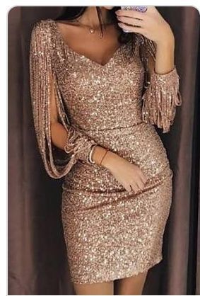 Wrapped Skirt, Sequin Party, Elegant Party Dresses, Sequin Party Dress, Neck Bodycon Dress, Fashion Elegant, Trend Fashion, Fashion Pattern, Long Sleeve Mini Dress