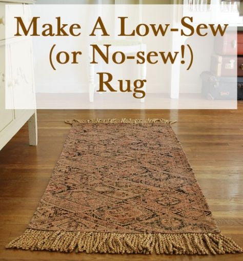 Rugs Homemade, Make A Rug, Choosing Carpet, Homemade Rugs, Diy Rugs, Rug Diy, Carpet Remnants, Expensive Rug, Happy Housewife