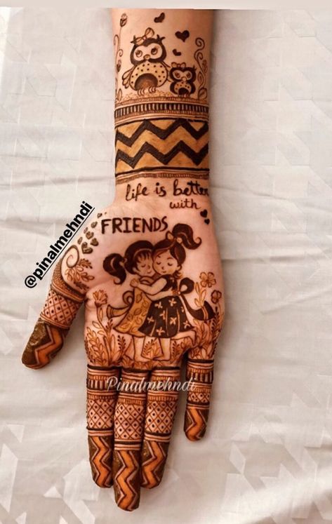 Friends Mehandi Design, Best Friend Engagement Mehndi, Happy New Year Mehndi Design, Best Friend Wedding Mehndi Design, Mehndi Design For Best Friend Wedding, Best Friend Mehandi Design, Best Friend Mahendi, Friends Mehndi Design, Mehndi For Best Friend Wedding