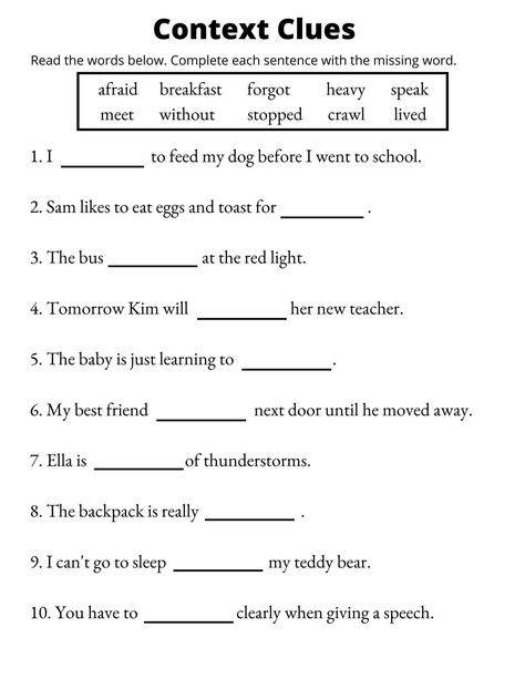 Prepositions Worksheet With Answers A33 Grade 1 Vocabulary Worksheet, 3rd Grade Vocabulary Worksheets, Grade 4 Vocabulary Worksheets, Vocabulary Worksheets Grade 1, Context Clues Worksheets 1st Grade, 1st Grade Vocabulary Activities, Context Clues Worksheets 4th Grade, Esl Vocabulary Worksheets, 3rd Grade Language Arts Worksheets