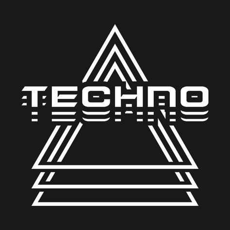 Techno Tshirt Design, Techno Logo Design, Edm Tattoo, Techno Tattoo, Techno Tshirt, Techno Logo, Electronic Music Poster, Techno Design, Rave Art