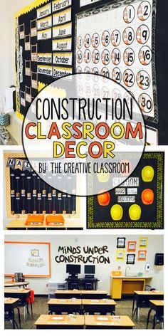 Under Construction Theme Classroom, Preschool Decorations, Construction Classroom, Construction Theme Classroom, Construction Theme Preschool, Under Construction Theme, Survival Kit For Teachers, Elementary Classroom Decor, Classroom Transformation