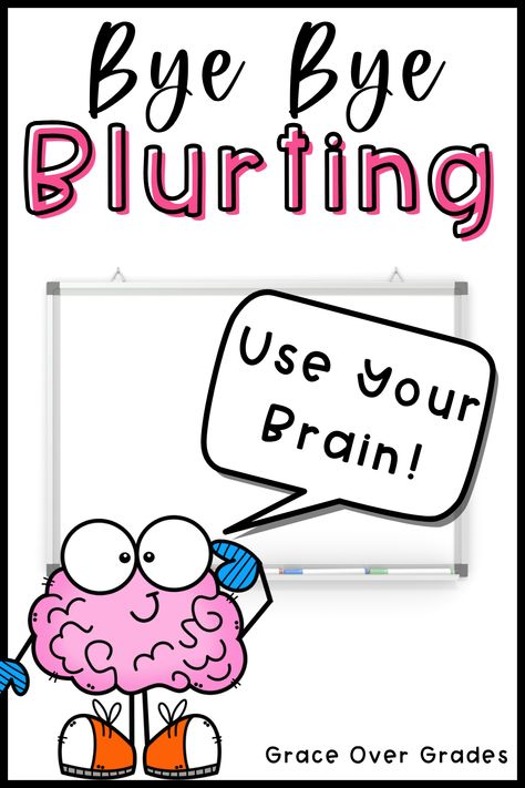 This post includes many interventions to support your classroom management for talking. Stop Blurting In The Classroom, Blurting Classroom Management, How To Stop Blurting In The Classroom, Classroom Talking Management, Blurting Out Behavior Management, Blurt Chart, Behavior Interventionist, Lesson Activities, Blurting Out