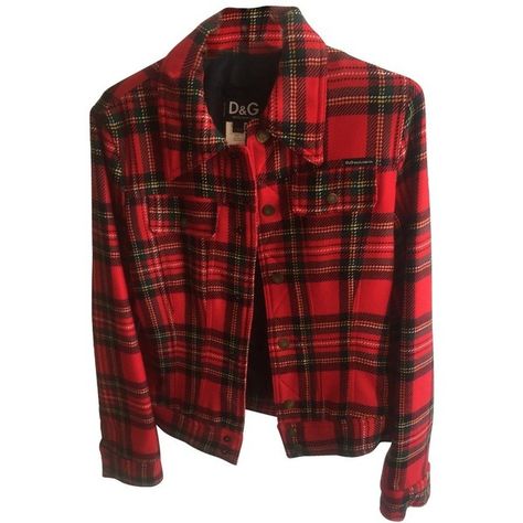 Pre-owned Jacket with check pattern ($335) ❤ liked on Polyvore featuring outerwear, jackets, red, plaid wool jacket, dolce gabbana jacket, plaid jacket, checked jacket and red checkered jacket Red And Black Plaid Jacket Outfit, Red Flannel Aesthetic, Luxury Red Punk Outerwear, Red Plaid Jacket, Tartan Jacket, Dolce Gabbana Jacket, Vintage Plaid Long-sleeve Outerwear, Checkered Jacket, Red Checkered