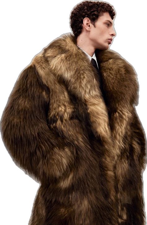 Look Disco, Fur Coat Men, Mens Fur Coat, Pre Fall 2023, Mens Fur, Brand Icon, 2023 Collection, Streetwear Men Outfits, Black Men Fashion