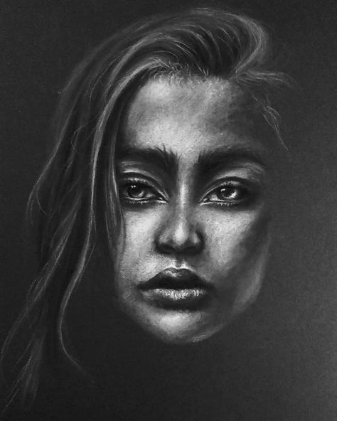 Peaceful and Calm. Humans and Dogs Charcoal Portrait Drawings. By Krystan Grace. Black Paper Portrait, White Charcoal Drawing, Drawing With Charcoal, Charcoal Portrait, Humans And Animals, Art Studio Organization, Drawing Charcoal, Portrait Drawings, Black Paper Drawing