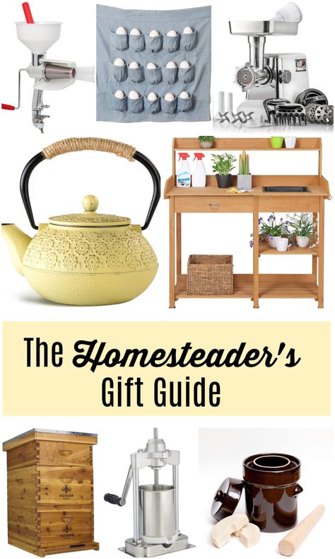 Homestead Gifts, Homemaker Gifts, Cool Gifts For Teens, Homesteading Skills, Best Housewarming Gifts, Gifts For Farmers, Vegan Gifts, Recipe Organization, Christmas Gift Guide