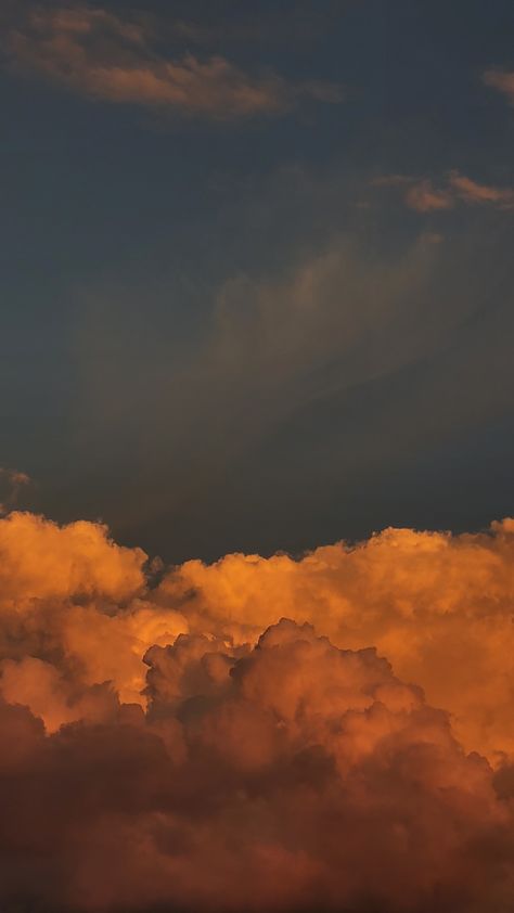 #aesthetic #clouds #wallpaper #portrait #photography Clouds Aesthetic Pictures, Cloud Pictures Aesthetic, Aesthetic Cloud Pics, Dusk Aesthetic Wallpaper, Orange Clouds Aesthetic, Shy Wallpapers, Warm Aesthetic Wallpaper, Cloud Palette, Sky Pictures Clouds