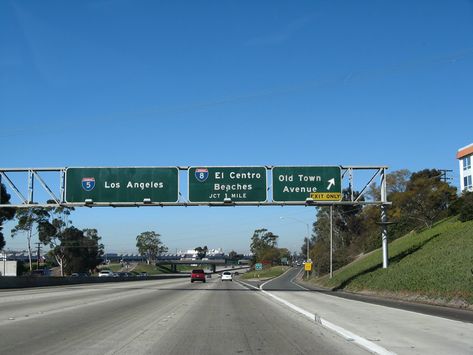 Interstate 5, Chula Vista, San Diego County, Road Signs, Highway Signs, San Diego, California, Road, Signs