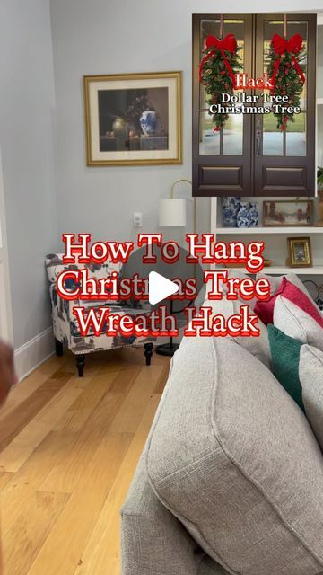 Shonda Ann on Instagram: "Here’s the video that will show you how I removed the base and hung it up! #diy #diycrafts #diyhomedecor #diydollartree #dollartree #dollartreefinds #dollaretreechristmasdecor #christmas #christmastree #christmasdecor #hack #christmastreehack #homedecor #momlife #sahmlife" Christmas Hacks Videos, Dollar Tree Finds, Christmas Hacks, Dollar Tree Christmas, Hacks Videos, Dollar Tree Diy, Dollar Tree, Mom Life, Diy Home Decor