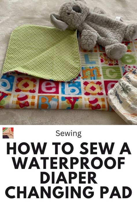 Learn how to sew a super-simple DIY changing mat for your baby with our tutorial. Soft, waterproof, washable and lightweight, perfect for on-the-go or at home. Changing Pad Cover Diy, Changing Pad Diy, Changing Mat Pattern, Changing Pad Pattern, Waterproof Baby, Baby Changing Pad, Baby Changing Mat, Diy Baby Gifts, Diaper Changing Pad