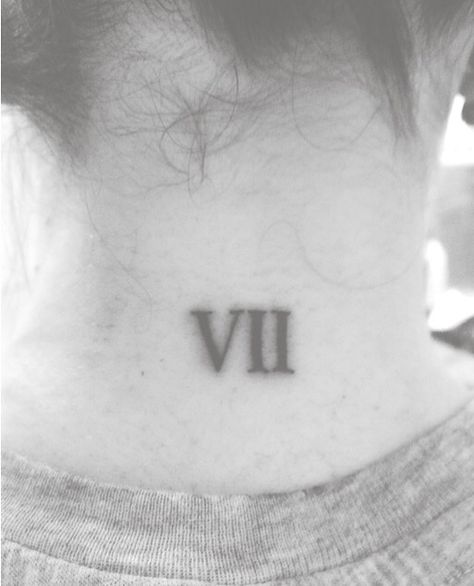 7 tattoo #vii Vii Tattoo, Tattoo Numero, 7 Tattoo, Love Tattoos, Triangle Tattoo, Tattoo Ideas, Tattoos, Quick Saves