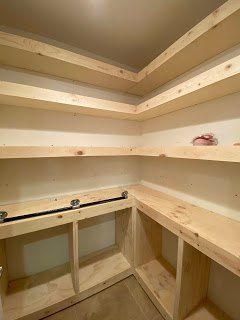 Cabinet Organizer Ideas, Diy Pantry Shelves, Pantry Redo, Pantry Renovation, Pantry Closet Design, Pantry Layout, House Pantry, Pantry Laundry Room, A Lot Of Food