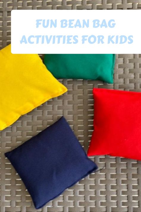 Looking for fun and engaging activities to do with bean bags? Check out these creative ideas for kids of all ages! From toddlers to preschoolers, there are plenty of bean bag activities to keep little ones entertained. Whether you're looking for educational games or simply want to encourage gross motor skills, these bean bag ideas are perfect for indoor or outdoor play. Discover new ways to play and learn with the versatility of bean bags - try out these exciting activities today! Gross Motor Activities With Balls, Games With Bean Bags, Bean Bag Games For Kids, Grow A Bean In A Bag Kids, Bean Bag Toss Game For Toddlers, Bean Bag Activities, Outdoor Games For Toddlers, Bean Bag Games, Bean Bag Toss Game