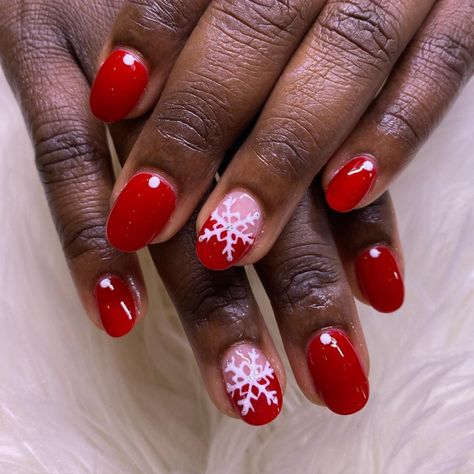 Christmas Nails Dip Powder, Christmas Nails Dip, Short Red Nails, Nails Dip Powder, Nails Dip, Candy Cane Nails, Snowflake Nails, July Nails, Cute Gel Nails