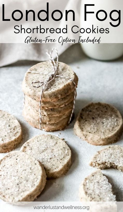 London Fog Latte, Easy Shortbread Cookie Recipe, Shortbread Cookies Easy, Buttery Shortbread Cookies, Usa Food, Shortbread Cookie Recipe, Tea Cookies, Shortbread Cookie, Grey Tea