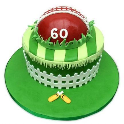 Caker Street :: Product Images - 12392 Birthday Cake For Son, Birthday Cake For Brother, Cricket Theme Cake, Cricket Cake, Cake For Boyfriend, Cricket Ball, Cake For Husband, Ball Cake, Mickey Mouse Cake