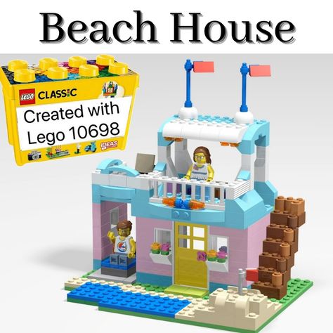 This model belongs to a series of building ideas with DIY instructions for LEGO® classic set 10698. This MOC can be build with parts from LEGO® classic set 10698 „Large creative brick box“ exclusively. If you try to build a house, a car, a plane, a ship or other nice models out of classic sets, you are welcome to have a look at my YouTube channel „Moe Brickman“ If you like it please leave a comment or a like or share the link. Thank you! Enjoy building! Lego 10698 Ideas, Lego House Ideas Easy Instructions, Lego Building Instructions Step By Step, Lego 11021 Ideas, Lego Classic Ideas 10698, Lego Classic Ideas Step By Step, Lego Classic Ideas 11021, Lego Diy Projects, Lego Beach