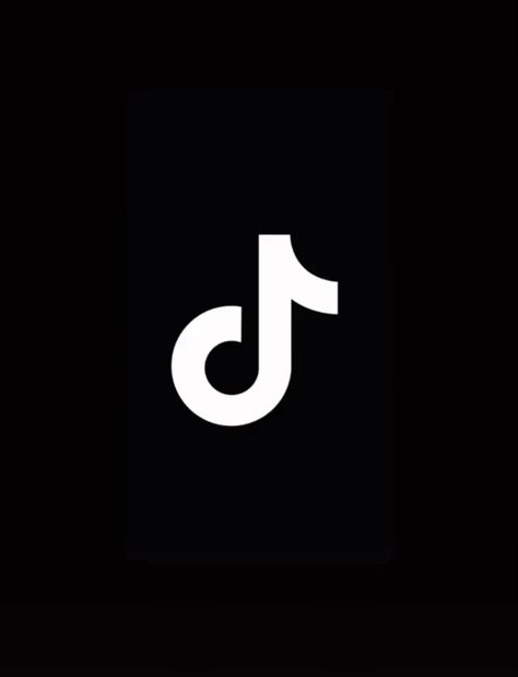 Black tik tok icon White Photo, App Icon, Tik Tok, Black And White, White, Black