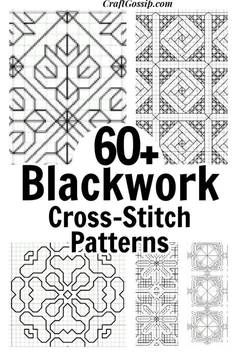 Blackwork Embroidery Designs, Cross Stitch Projects Ideas, Blackwork Embroidery Patterns, Holiday Cross Stitch Patterns, Blackwork Cross Stitch, Blackwork Designs, Unique Cross Stitch, Free Cross Stitch Charts, Cross Stitch Tutorial