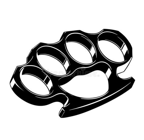 Knuckle Duster Drawing, Traditional Blackwork Tattoo Flash, Brass Knuckle Tattoo Design, Ironworkers Tattoo, Brass Knuckle Tattoo, Knuckles Tattoo, Acab Tattoo, Glasses Drawing, American Traditional Sleeve