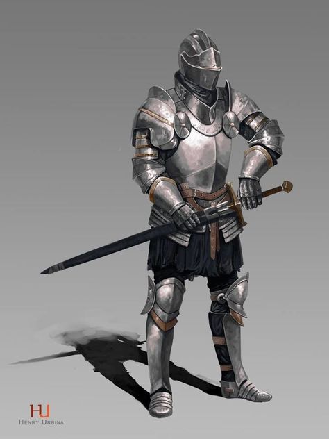 The knight, Artzack Urb on ArtStation at https://www.artstation.com/artwork/ZxweG Plate Mail, Plate Armor, Heroic Fantasy, 다크 판타지, Knight Art, Knight Armor, Medieval Armor, Suit Of Armor, Medieval Knight