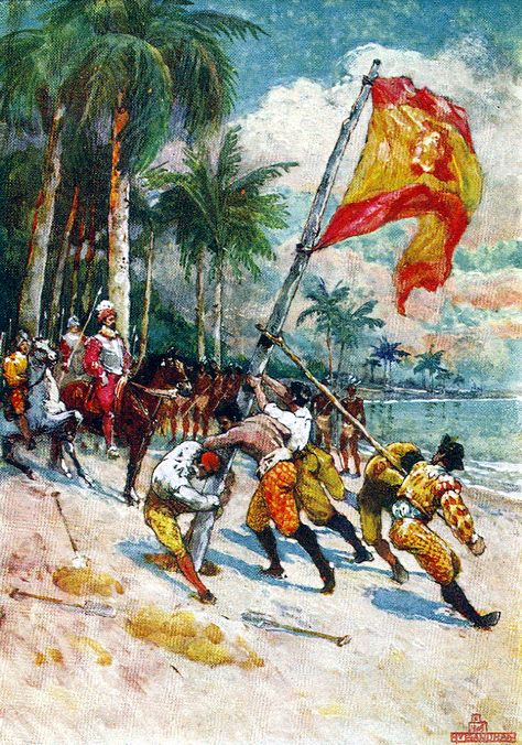 zpage049.gif (576×822) Heneral Luna, Spanish History, Spanish Flag, Spanish Flags, Mexico History, Landscape Reference, Panama Canal, Framed Postcards, Historical Period