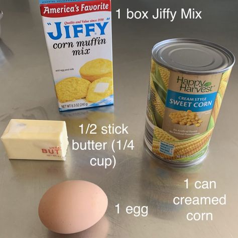 Jiffy And Cream Corn, Cream Of Corn Cornbread Jiffy, Cornbread Using Creamed Corn, Jiffy Cream Corn Cornbread, Recipes That Use Jiffy Cornbread, Scallop Corn Recipes Jiffy, Cornbread Made With Cream Corn, Creamed Corn Cornbread Muffins, Easy Cornbread With Cream Corn