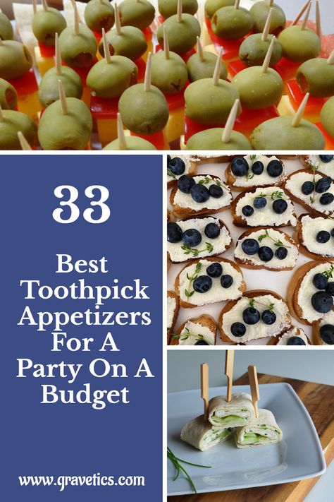 The recipes with toothpick appetizers into them are bite size and so easy to get done in a jiffy. Tooth Pick Food Ideas, Light Hourdourves, Toothpick Hors D’oeuvres, Mini Kebabs Parties Food, Vegetarian Toothpick Appetizers, Toothpick Appetizers Easy Bite Size, Toothpick Appetizers Easy Finger Foods, Appetizers With Toothpicks, Toothpicks Appetizers