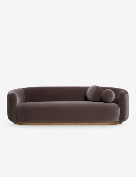 Lowry Velvet Sofa Curve Sofa, Key Aesthetic, Low Back Sofa, Burled Wood Furniture, Statement Sofa, Ny Apartment, Transitional Living Room, Hotel Lobbies, Bright Living Room