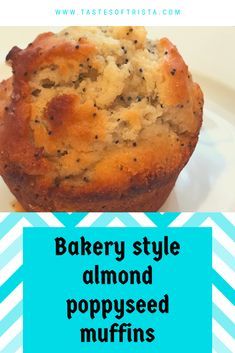 Poppy Muffins Recipe, Best Almond Poppyseed Muffins, Homemade Poppyseed Muffins, Almond Poppyseed Cupcakes, Almond Poppyseed Cookies, Almond Poppyseed Scones, Almond Muffins Recipes, Poppyseed Muffin Recipe, Almond Poppyseed Bread