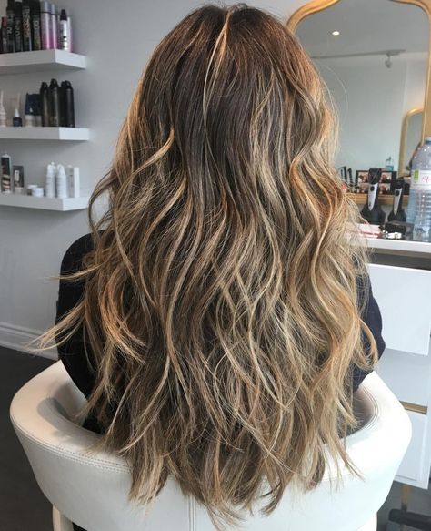 50 NEW Long Hairstyles with Layers for 2020 - Hair Adviser New Long Haircuts, Beach Waves Long Hair, Long Hairstyles With Layers, Wavy Brunette, Hairstyles With Layers, New Long Hairstyles, Long Hair Waves, Summer Hair Trends, Haircuts For Long Hair With Layers