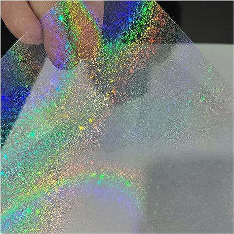 Amazon.com : Bleidruck 25 Sheets Sand Stars Holographic Sticker Paper A4 Size Glitter Clear Holographic Overlay Laminating Film Self Adhesive Vinyl Sheets : Office Products Holographic Overlay, Twilight Party, Holographic Paper, Iridescent Foil, Holographic Stickers, Holographic Vinyl, Glitter Stickers, Glitter Cardstock, Vinyl Sheets