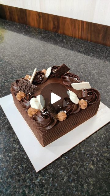 @santosh kumar on Instagram: "Chocolate truffle square cake decoration ideas #chocolatesquarecake #cakedecorating #chocolatetrufflecake #squarecakedesign #cake #reels #viralreels #trending #instagram" Chocolate Square Cake Decorating Ideas, Square Cake Decoration, Truffle Cake Decoration, Square Cake Decorating Ideas, Cake Reels, Square Cake Design, Cake Decoration Ideas, Truffle Cake, Chocolate Truffle Cake