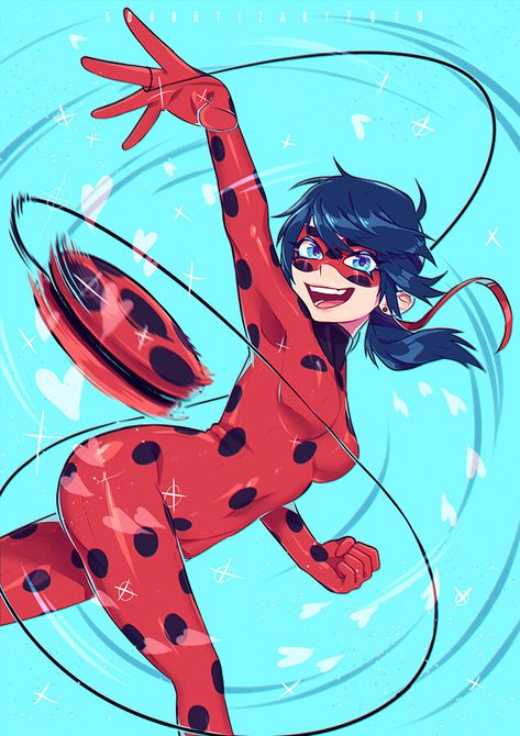 Ladybug Fanarts Ladybug From Miraculous, Chat Noir And Ladybug, Ladybug Art, Ladybug Wallpaper, Miraculous Ladybug Oc, Draw The Squad, Ladybug Anime, Miraculous Ladybug Fan Art, Ladybug Comics