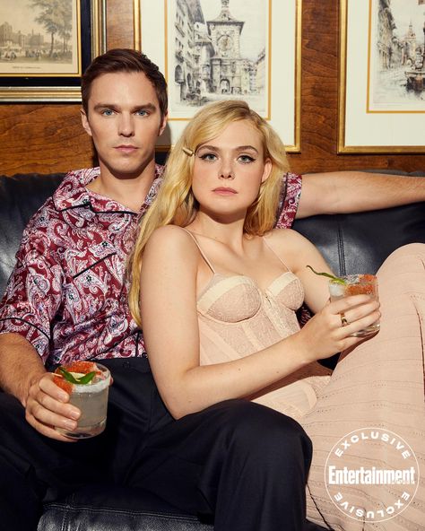 Huzzah! We drank three rounds with <em>The Great</em> stars Elle Fanning and Nicholas Hoult Elle Fanning And Nicholas Hoult, Nicholas Hoult, Catherine The Great, Themed Drinks, Entertainment Weekly, Elle Fanning, Actors & Actresses, Bridesmaid Dresses, Ballet