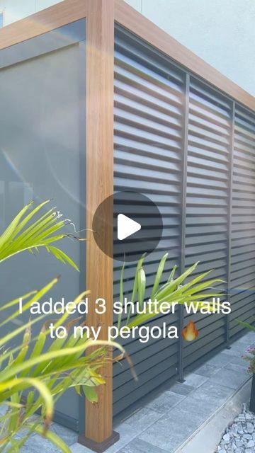 Islandgal Home Decor on Instagram: "This assembly process was VERY EASY and straight forward! #sponsored The @miradoroutdoor shutter walls louvered design empowers you with precise control over outdoor sunlight, making it perfect for outdoor patios, gardens and living spaces! 

💫Use Discount Code: RHPERGOLA

💫Discount Details: 8% off for pergola purchases (Up to $300 off in cash value for the 10x20ft size)

💫Valid: June 14th to June 23rd

💫Additionally there’s a 10% off store promotion on pergola accessories(screens and shutter wall) during this period.

#mirador 
#miradoroutdoor 
#111stakashopergola 
#makeyourdreamroom 
#moretoenjoy 
#patioseason
#patiomakeover
#patioideas 
#garden 
#gardenideas
#pergola" Outdoor Patio Privacy Ideas, Pergola Accessories, Louvers Design, Shutter Wall, Outdoor Screens, Outdoor Patios, Patio Makeover, Straight Forward, Backyard Ideas