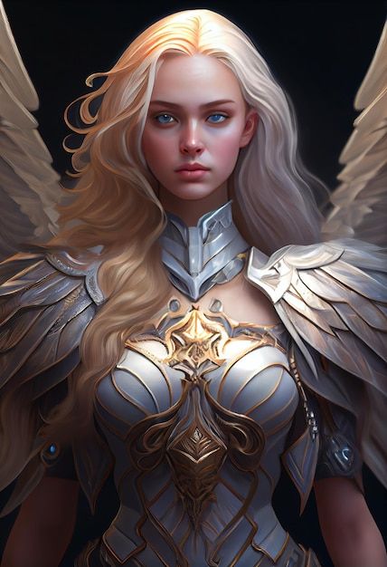 Elf Paladin Female, Baldurs Gate 3 Character Creation, Elf Knight, Angel Warrior Tattoo, Elf Armor, Angel Tattoo For Women, Warrior Angel, Elf Female, Elf Warrior