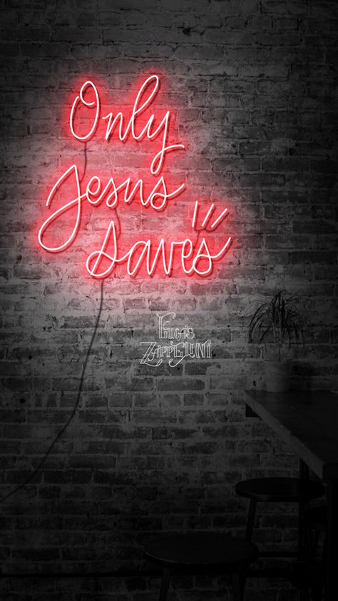 Gospel Background, Christian Wallpapers, Neon Words, Beautiful Rooms, Follow Jesus, Jesus Saves, Led Neon, Quotes About God, Sign Design