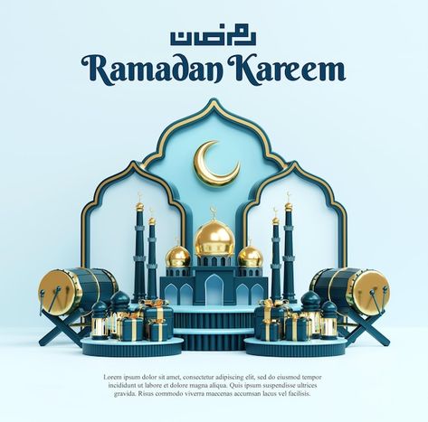 PSD ramadan kareem islamic greeting back... | Premium Psd #Freepik #psd Islamic Decoration, Islamic Background, Event Booth, Copy Text, Ramadan Kareem, Instagram Post Template, Print Ads, Post Templates, Vector Photo