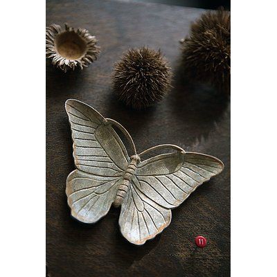 Charlton Home Pewter Butterfly Accessory Tray Color: Ballerina Jewelry Box, Ballerina Jewelry, Wall Mount Jewelry Organizer, Jewelry Box Mirror, Musical Jewelry Box, Musical Jewelry, Jewelry Chest, Monogram Jewelry, Clay Art Projects