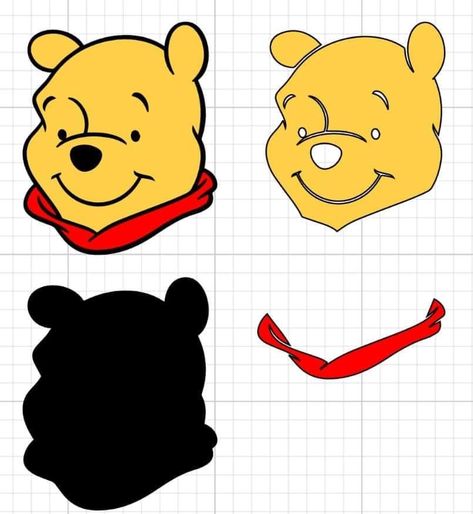 New Svg Designs, Cricut Projects Easy, Idee Cricut, Cricut Stencils, Projets Cricut, Layered Vinyl, Pooh Baby, Image Svg, Cricut Projects Beginner