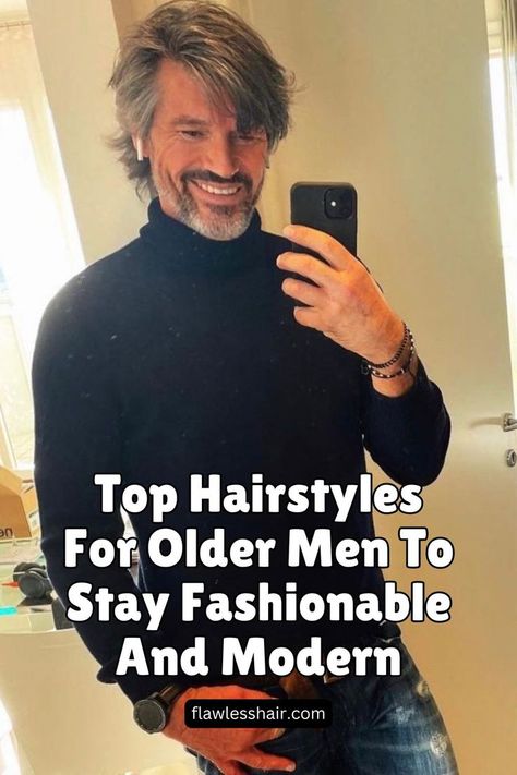 Stylish Longer Hair For Older Men Older Mens Long Hairstyles, Older Mens Hairstyles, Older Mens Fashion, Men's Long Hairstyles, Long Gray Hair, Top Hairstyles, Long Hairstyles, Long Hair Styles Men, Best Hairstyles