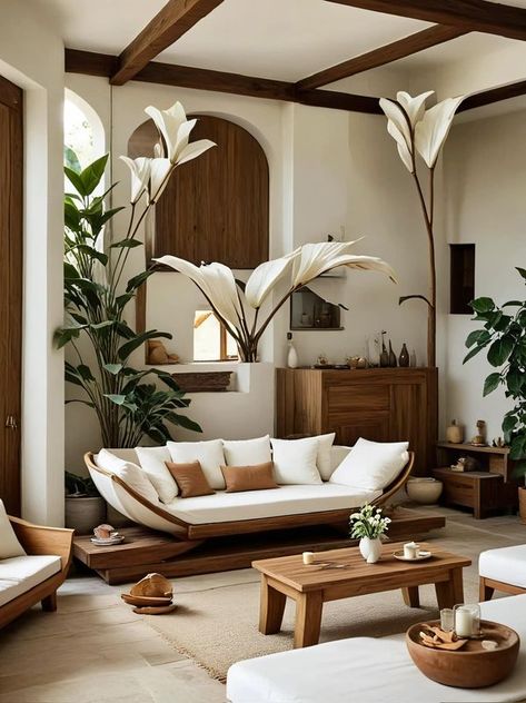 Artisan & Blooms Home Decor Hawaiian Interior Design, Tropical Interior, Beach House Living Room, White Lily, Living Room Design Decor, House Outside Design, Minimalist Room, Home Design Living Room, Decor Trends