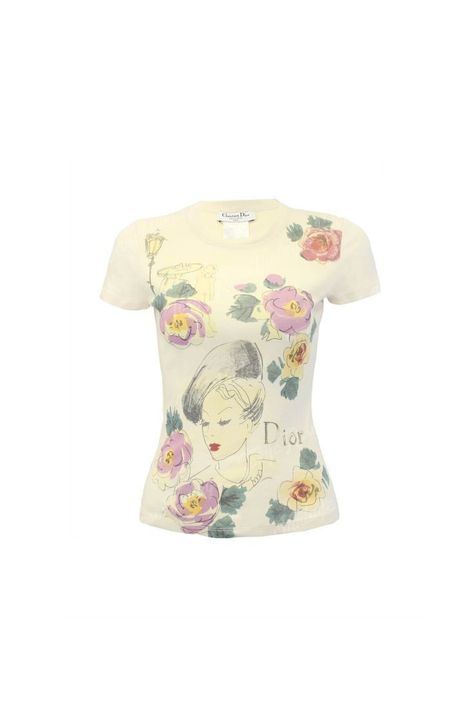 Dior T Shirt, French Illustration, Roses Vintage, Vintage Christian Dior, Cartoon Girl, Text Logo, Alternative Outfits, John Galliano, Fashion Killa