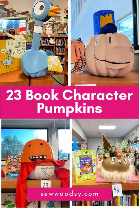 Transform your Halloween into a literary adventure with our no-carve book character pumpkins, featuring beloved characters from children's books - a creative and educational treat for kids of all ages! Children’s Book Character Pumpkin, Book Character Pumpkins, Styrofoam Plates, Unicorn Pumpkin, Character Pumpkins, Pumpkin Books, Photo Frame Prop, Artificial Pumpkins, Star Wars Droids